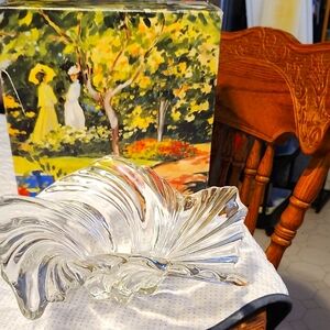Mikasa "Belle Epoque" Elegant Glass Sculpture with Impressionist Art